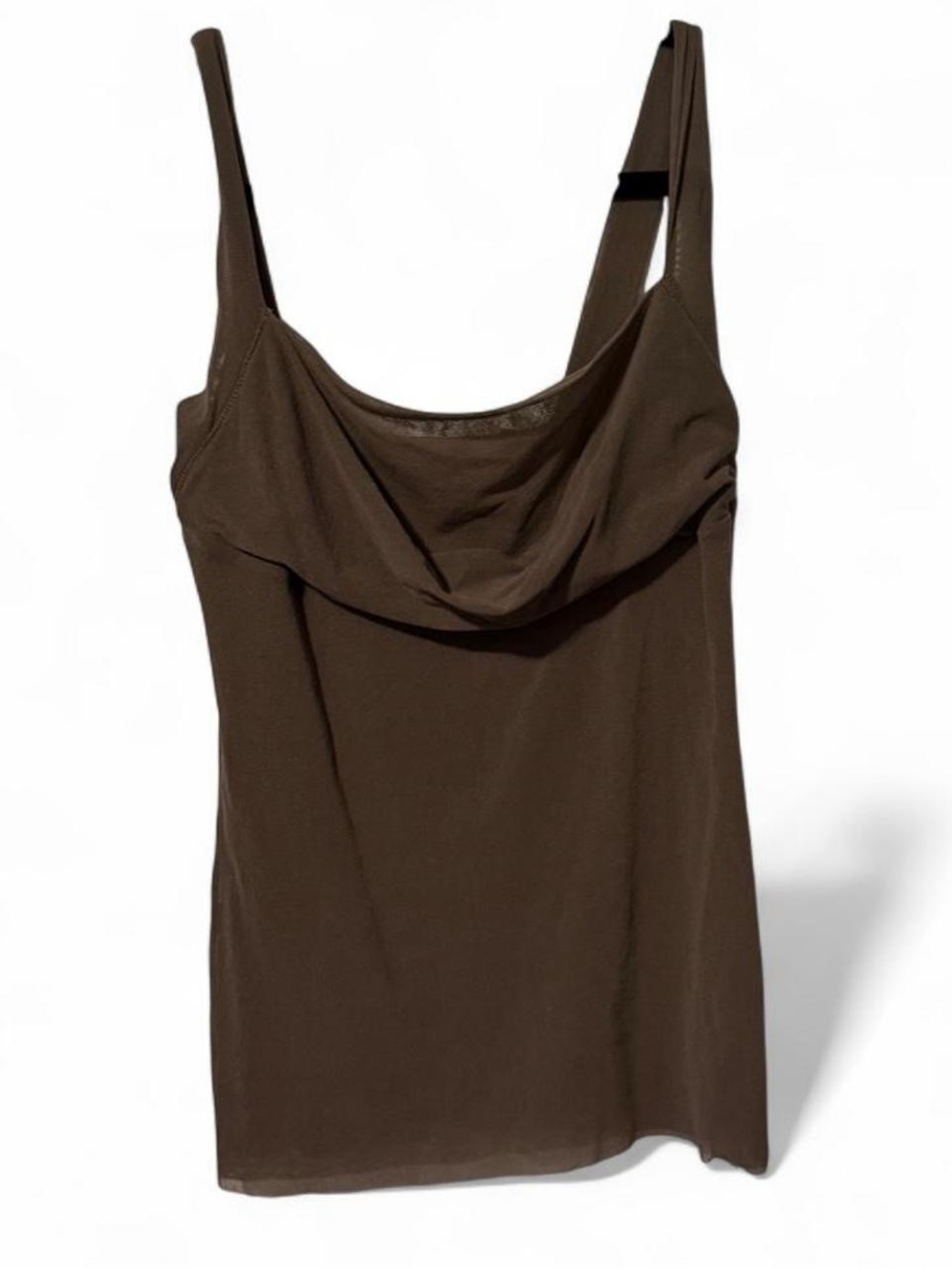 Women’s Brown Cowl Neck Tank Top
